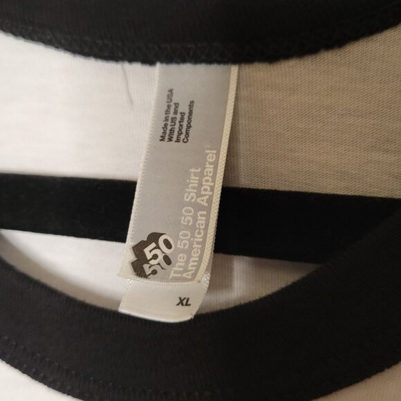 Jamey Johnson Band Tee Team Johnson Baseball Tee Shirt XL Black White - Picture 4 of 8